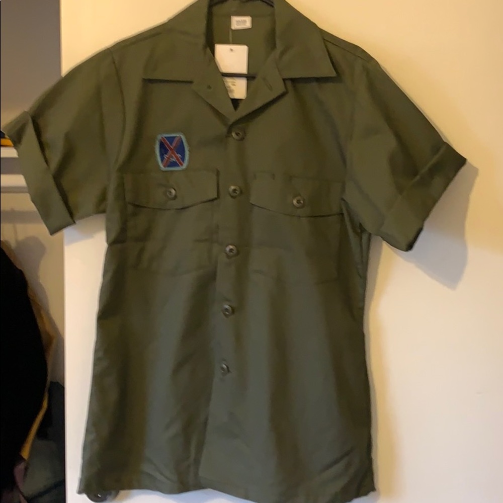 Green Military style top/jacket